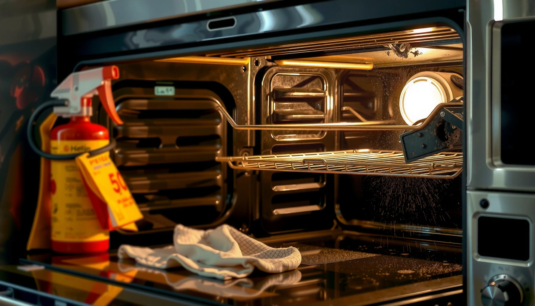How to Clean an Oven After a Fire Extinguisher
