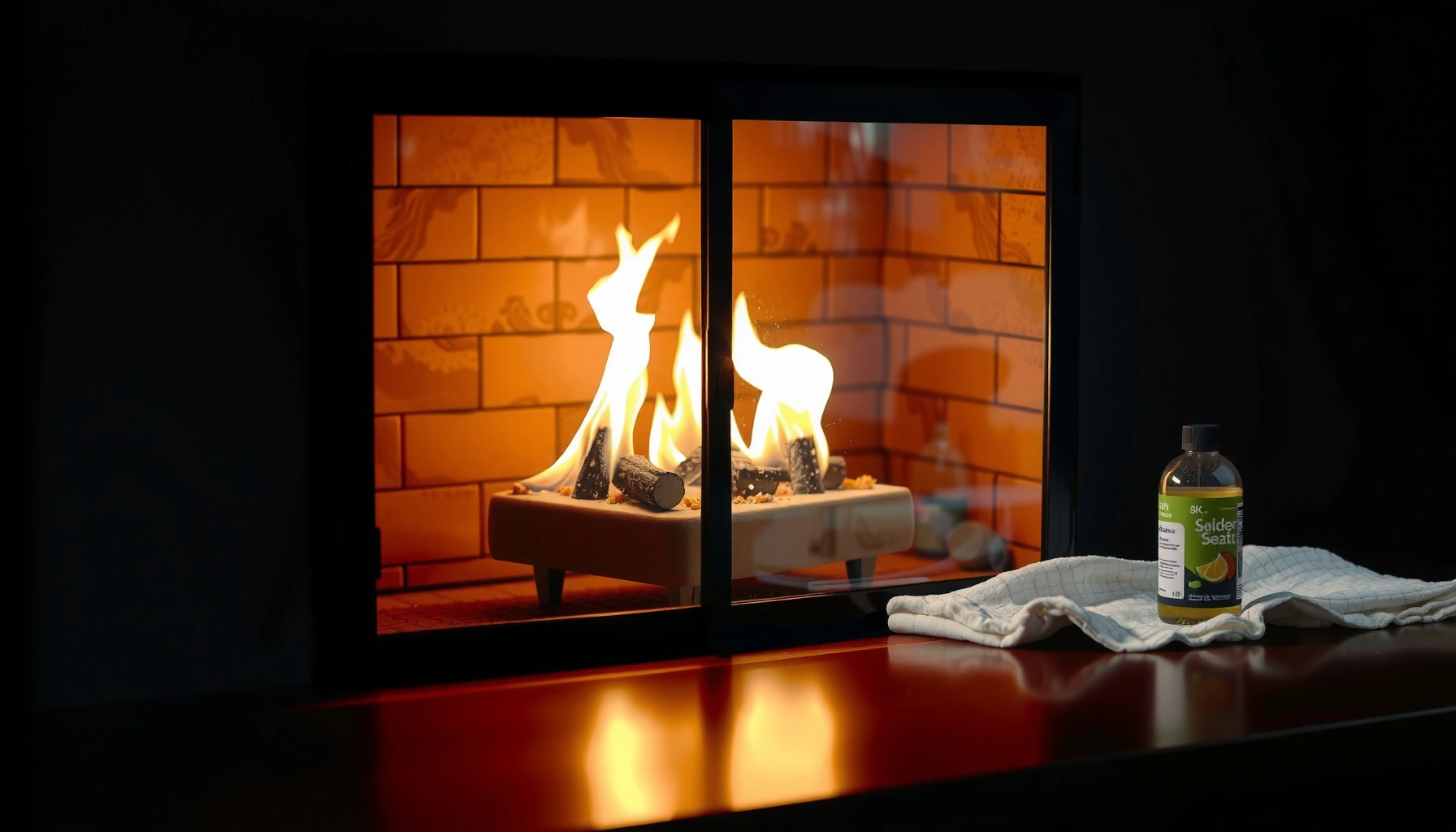 How to Clean Gas Fireplace Glass: Step-by-Step