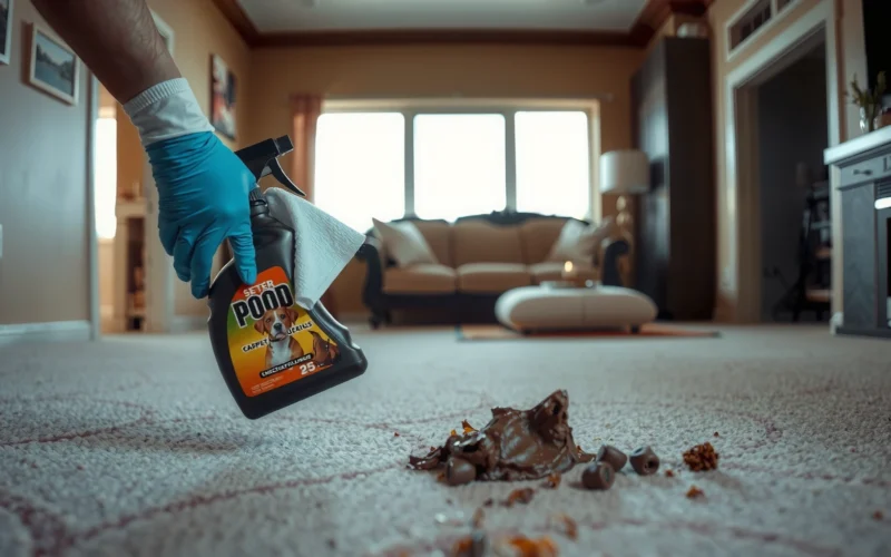 How Do You Clean Dog Poop From Carpet: Quick Steps