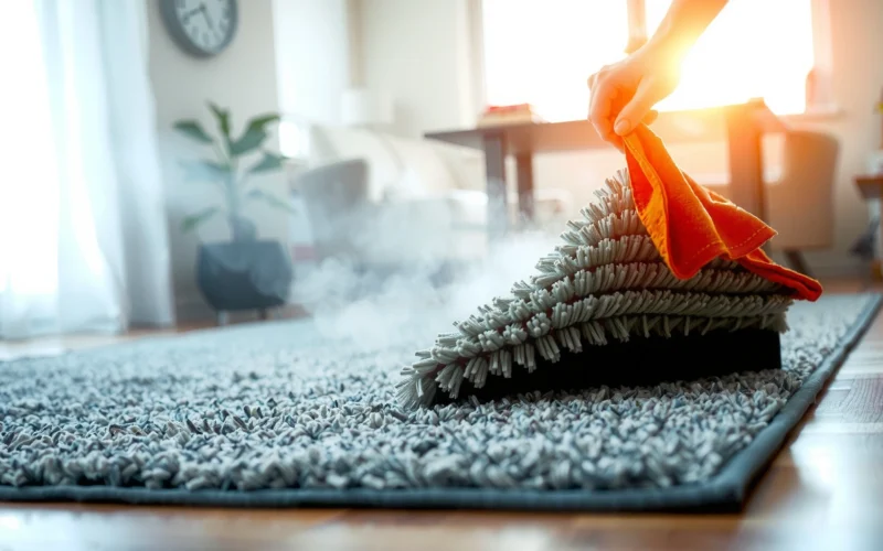 How to Clean Area Rug on Hardwood Floor: Safe Steps