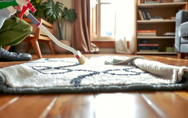 How to Clean Area Rugs on Hardwood Floors: Safe Steps
