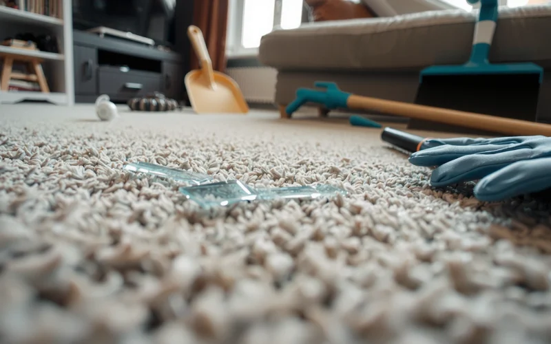 How to Clean Broken Glass From Carpet: Safe Steps