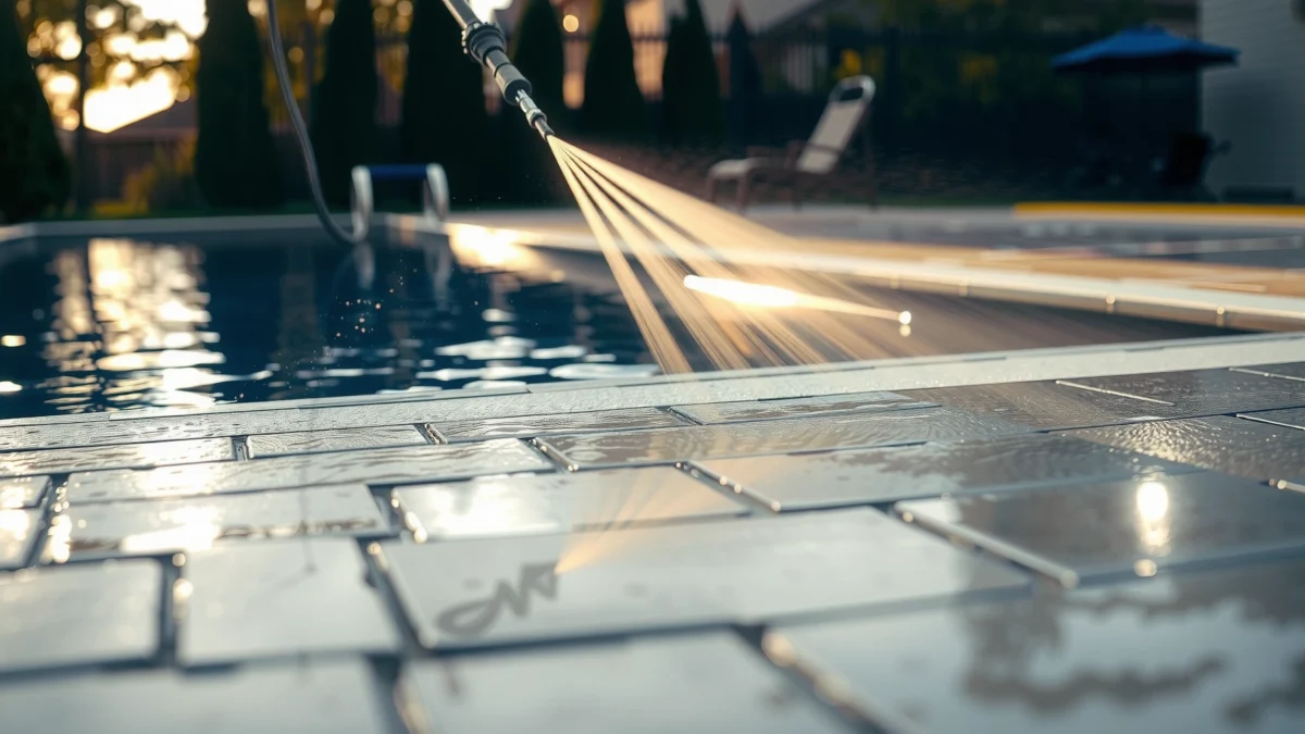 How to Clean Concrete Around a Pool: Step-by-Step