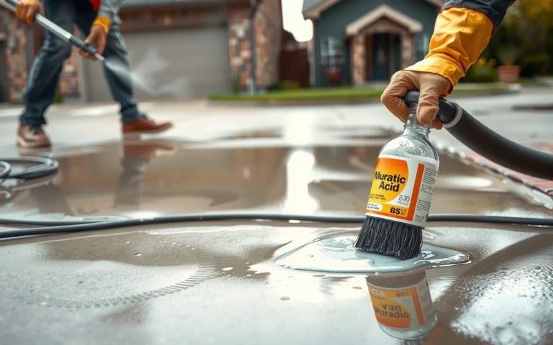 How to Clean Concrete With Muriatic Acid: Step-by-Step Guide