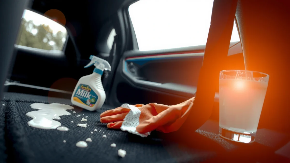 How to Clean Milk Spilled in Car: Quick, Safe Steps