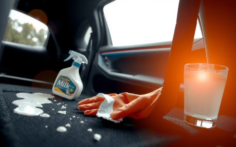 How to Clean Milk Spilled in Car: Quick, Safe Steps