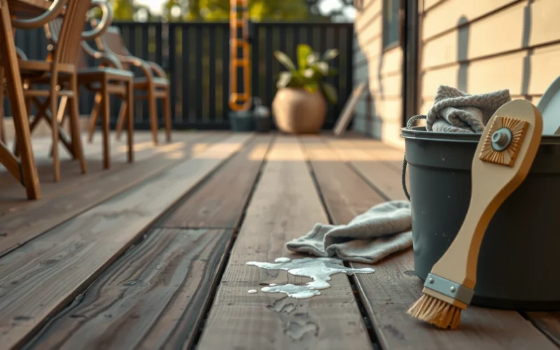 How to Clean Wood Deck Without Pressure Washer