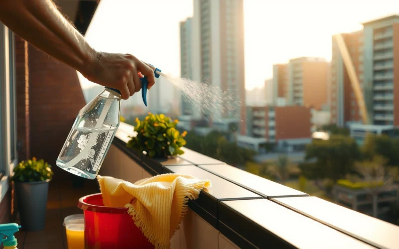How to Clean a Balcony Without a Hose