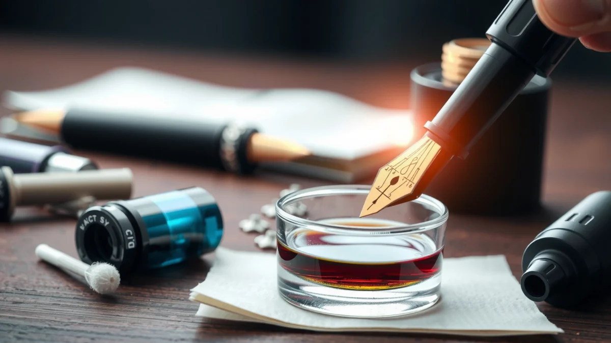 How to Clean a Fountain Pen With Dried Ink: Step-by-Step