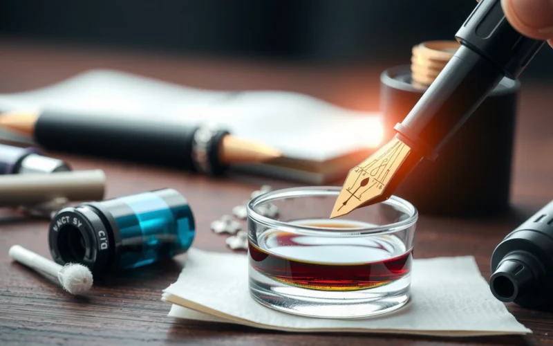 How to Clean a Fountain Pen With Dried Ink: Step-by-Step