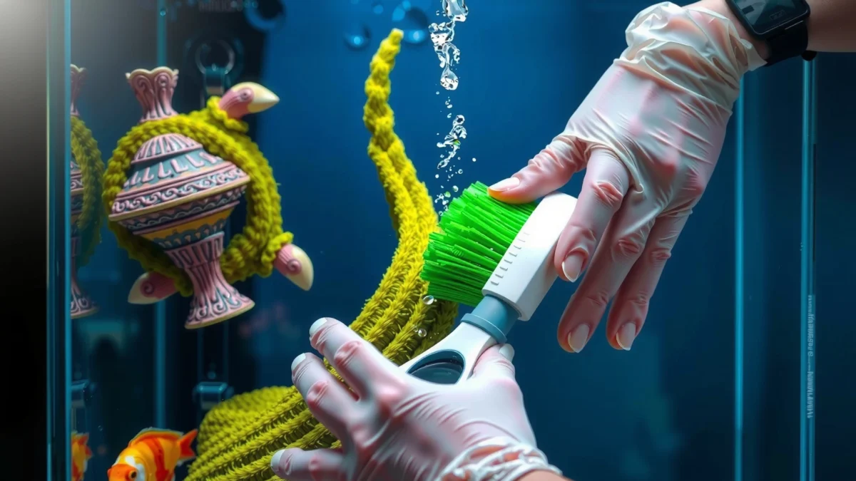 How to Clean Algae Off Aquarium Decorations