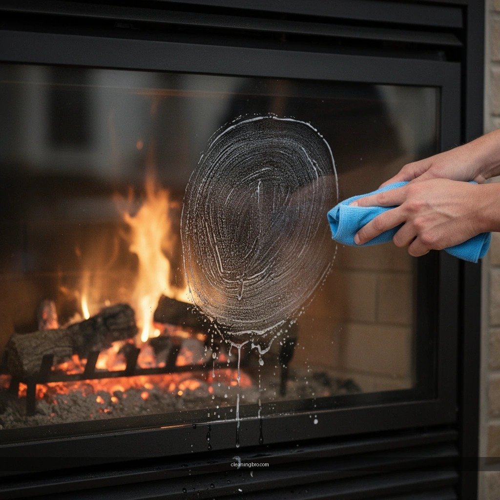 Fireplace - how to clean a fireplace glass