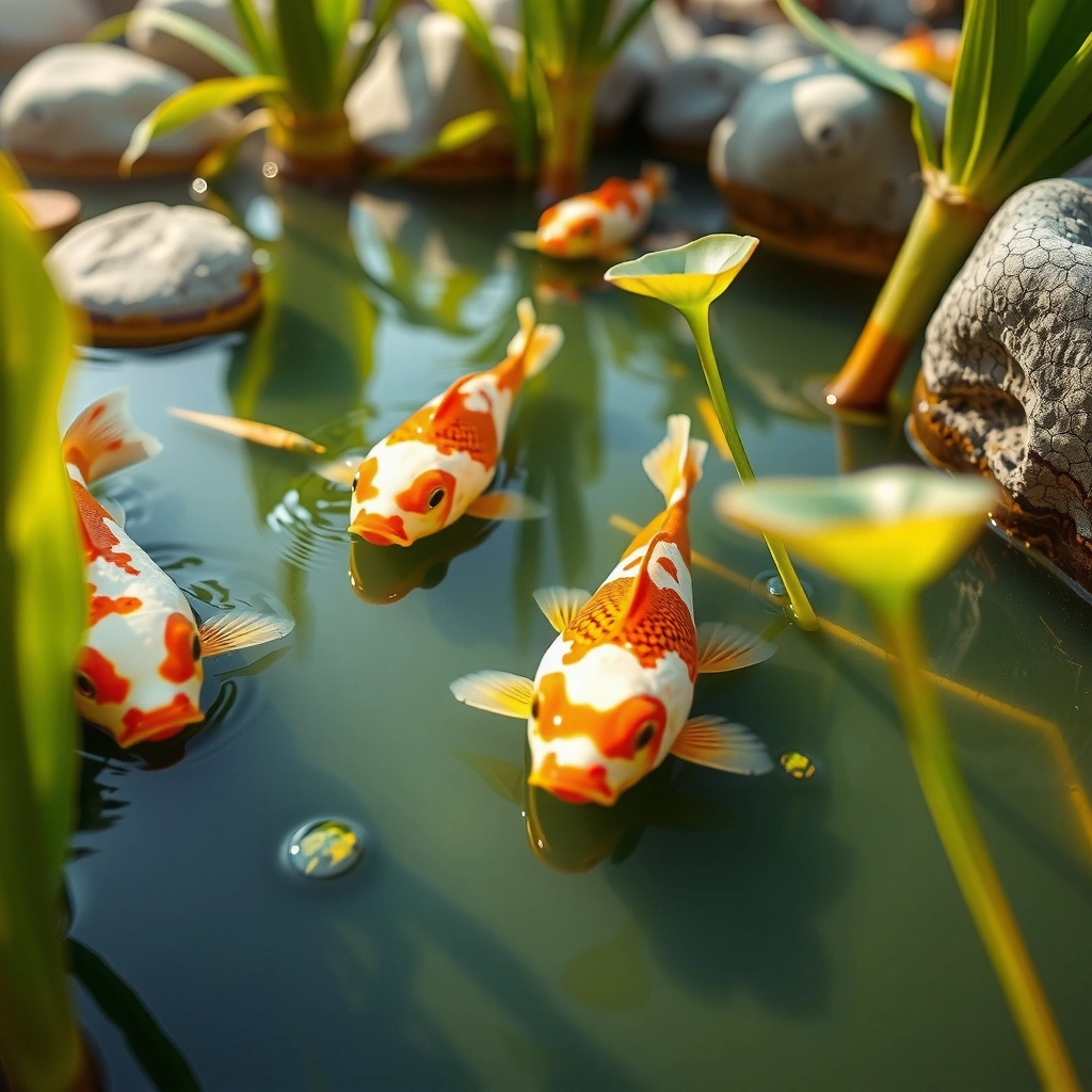 Fish-Safe Cleaning - how to clean a pond with fish