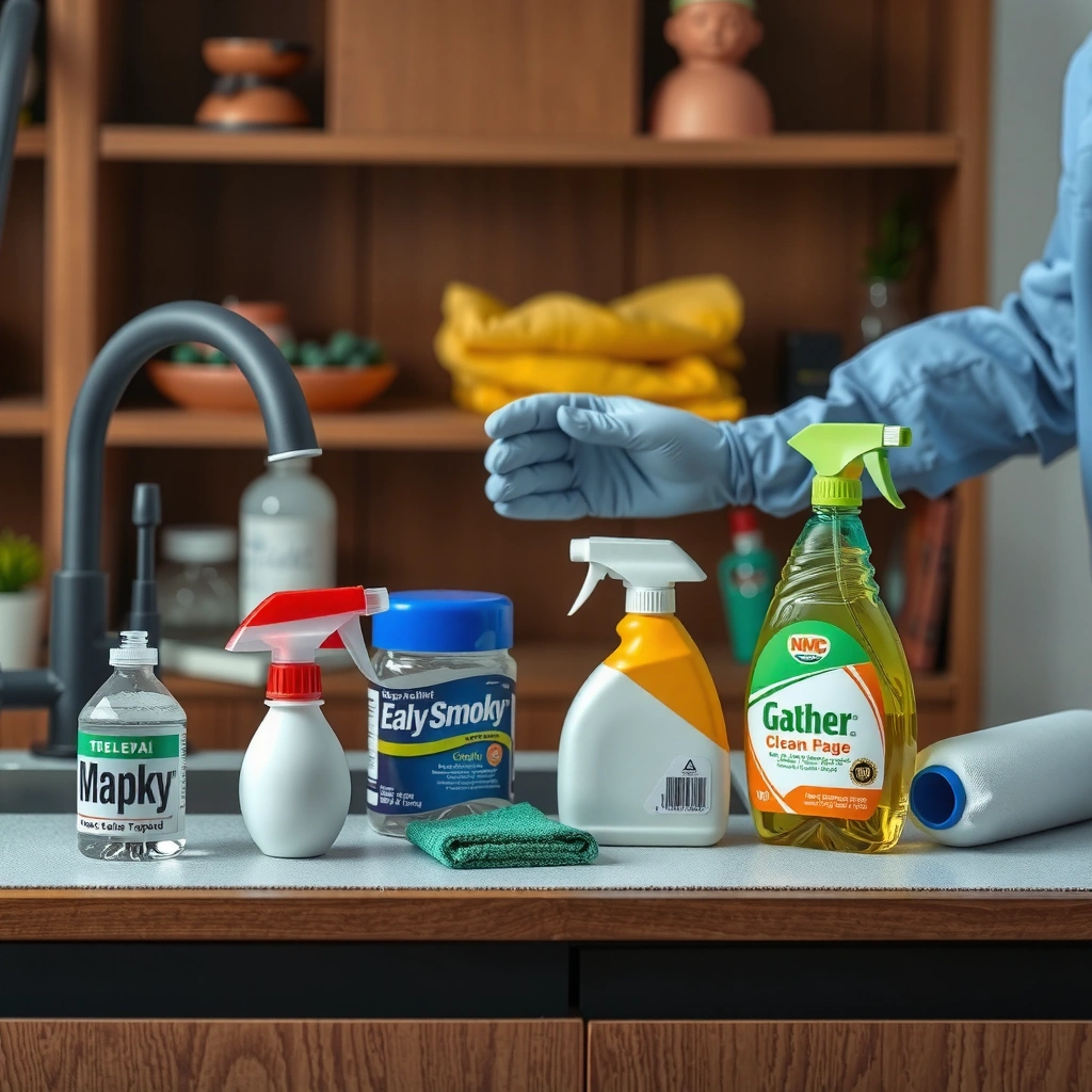 Gather Cleaning Supplies - how to clean smoke buddy