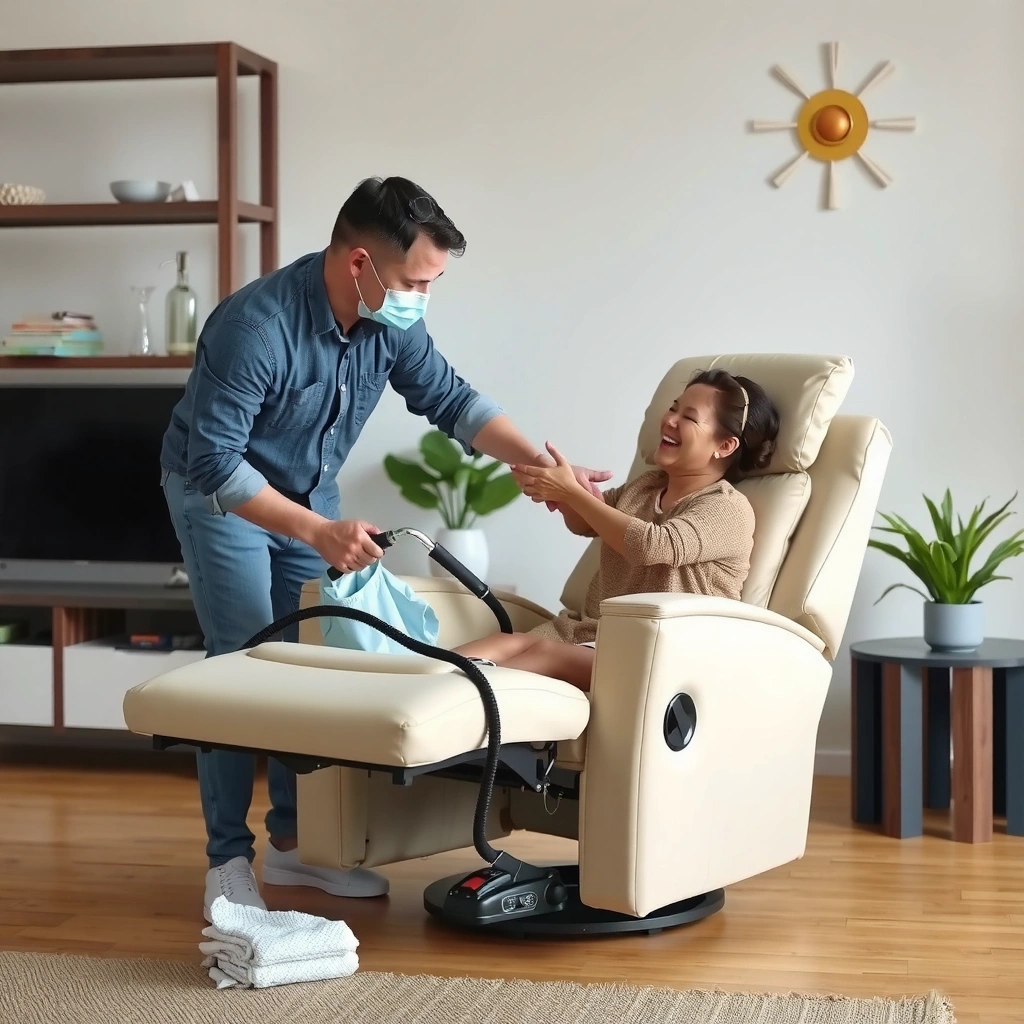 Gather Cleaning Supplies - how to clean a recliner that was peed on
