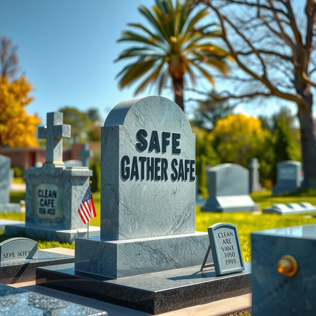 Gather Safe - how to clean granite headstones at cemetery