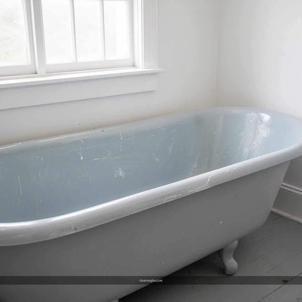 Gather Safe - how to clean a painted tub