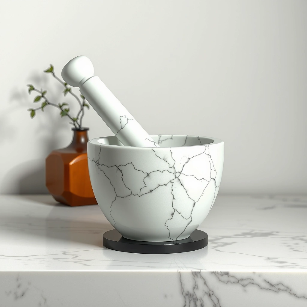 Gather Safe - how to clean marble mortar and pestle