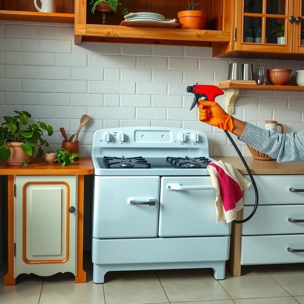 Gather Safe - how to clean porcelain enamel stove top