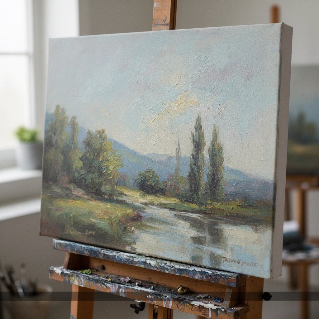 Gather Safe - how to clean oil paintings on canvas