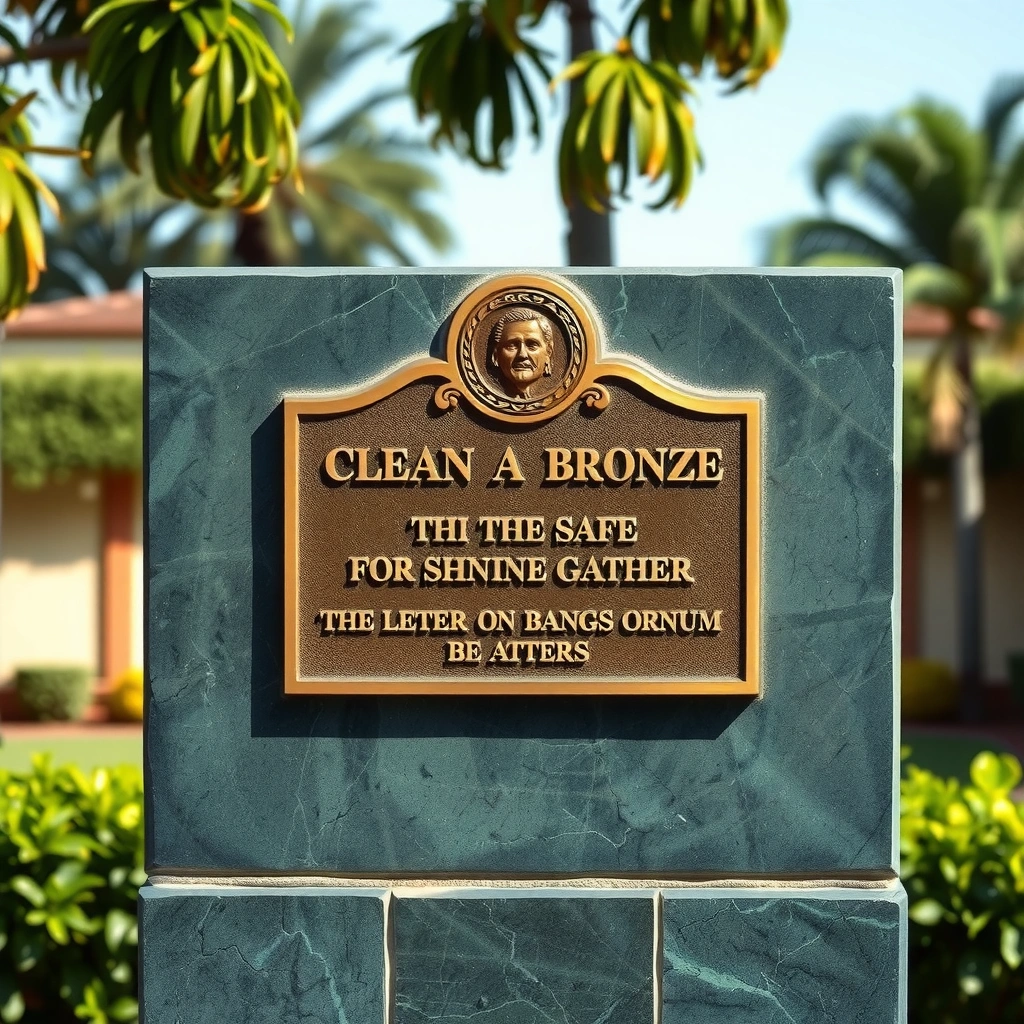 Gather Supplies - how to clean a bronze plaque