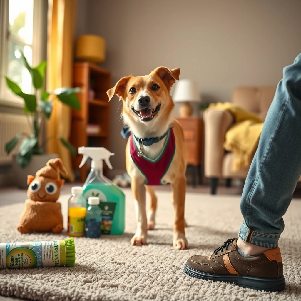 Gather Supplies - how to clean poop off the carpet