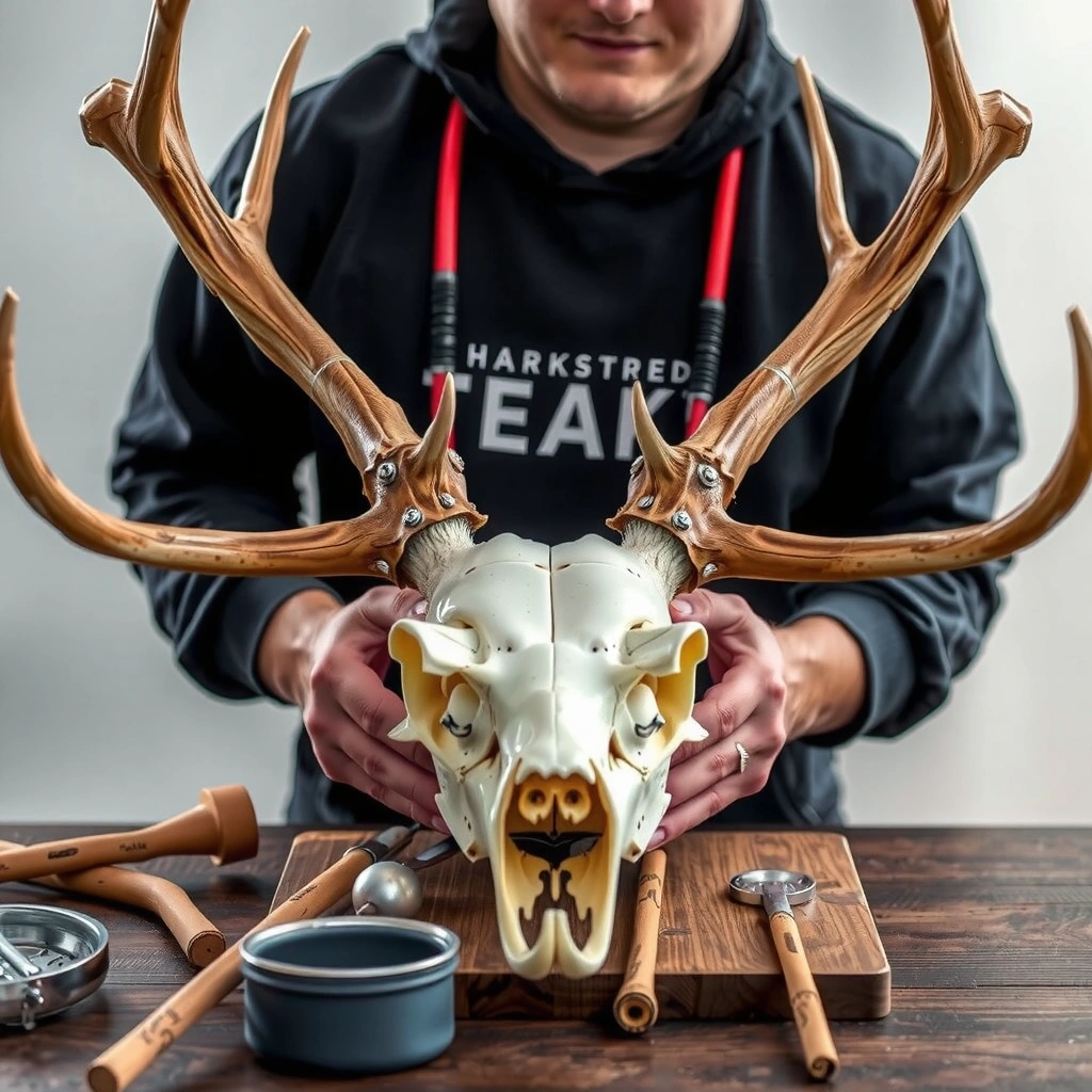 Gather Supplies - how to clean a deer skull naturally