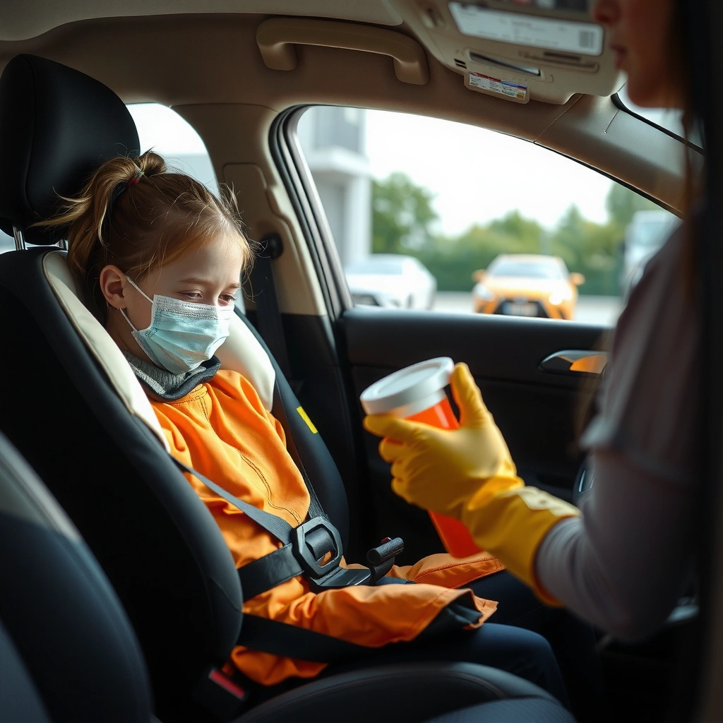 Gather Supplies - how to clean vomit from car seat straps