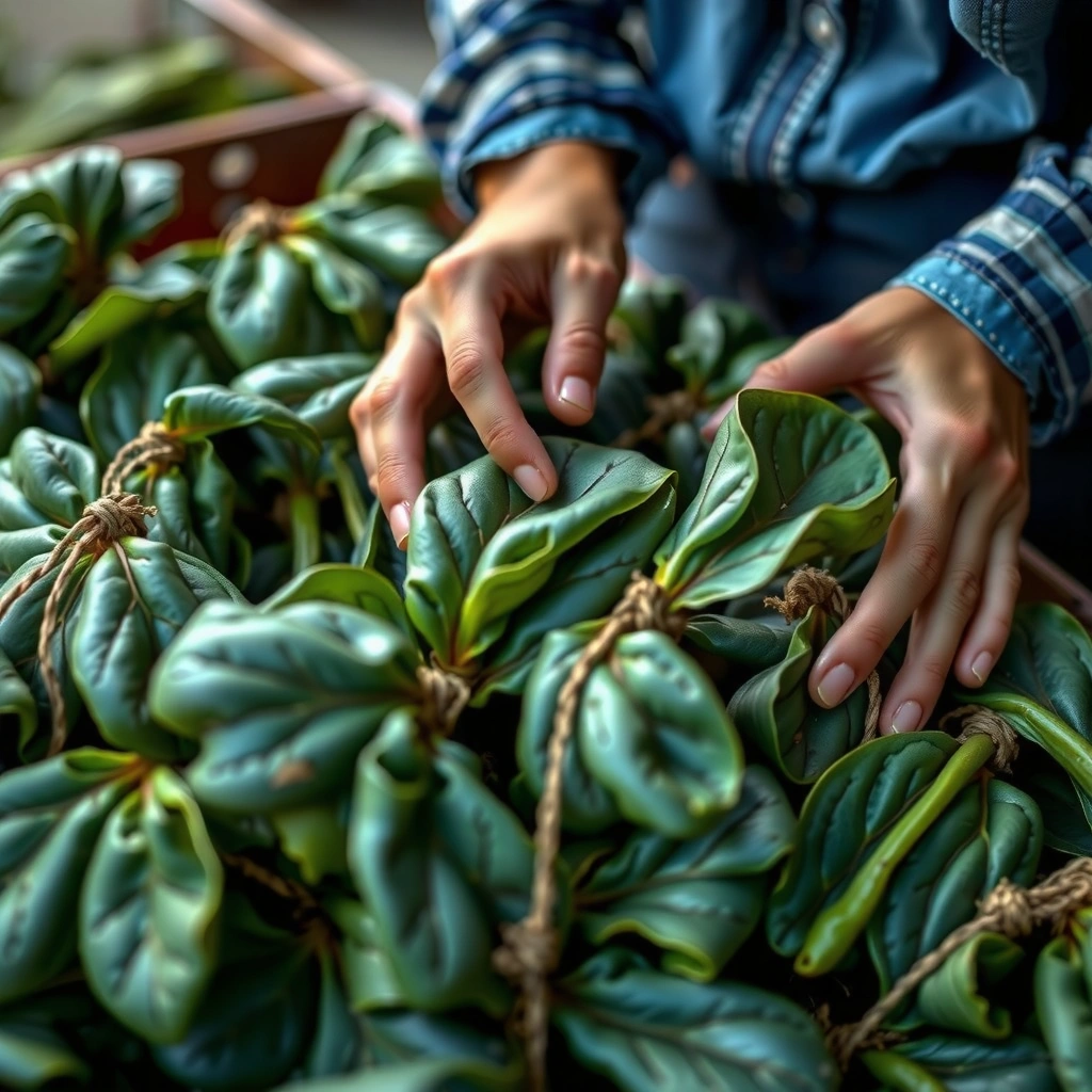 Gather Tools - how to clean and cut collard greens
