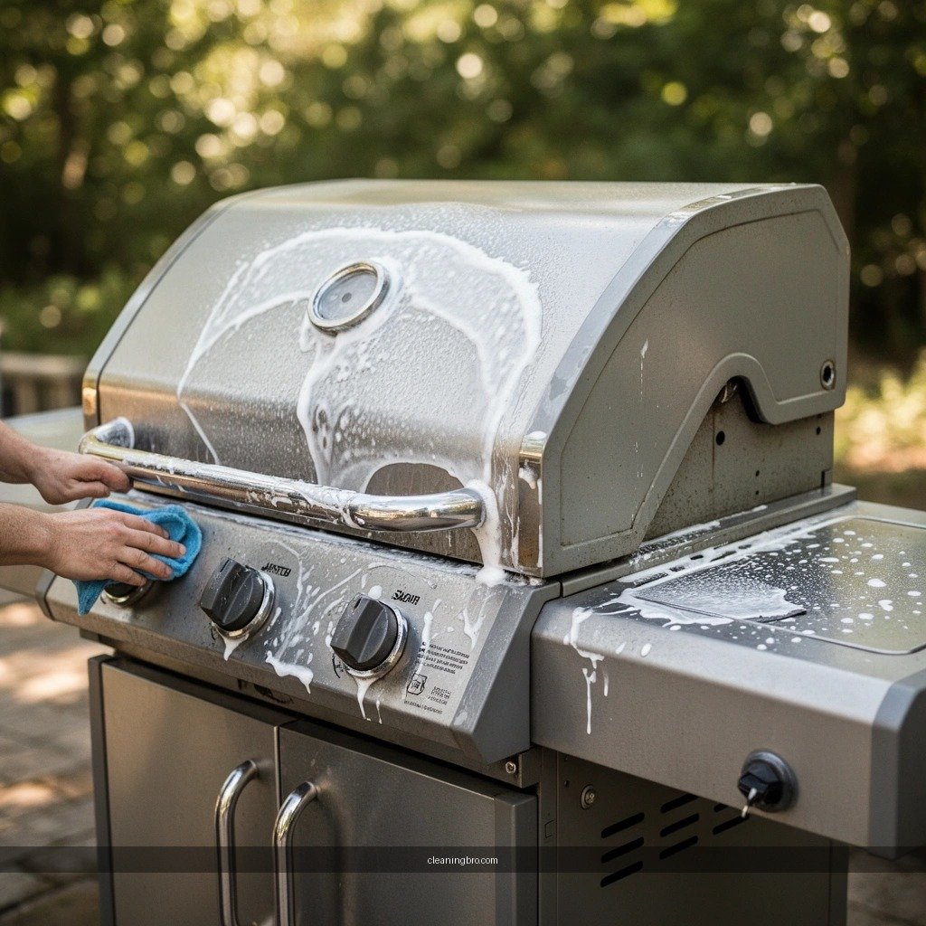 Grill Surface - how to clean outside of bbq grill