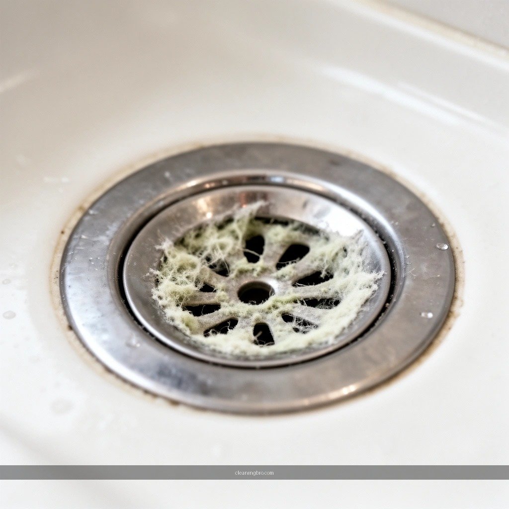 Hair and Surface Debris - how to clean biofilm from shower drain