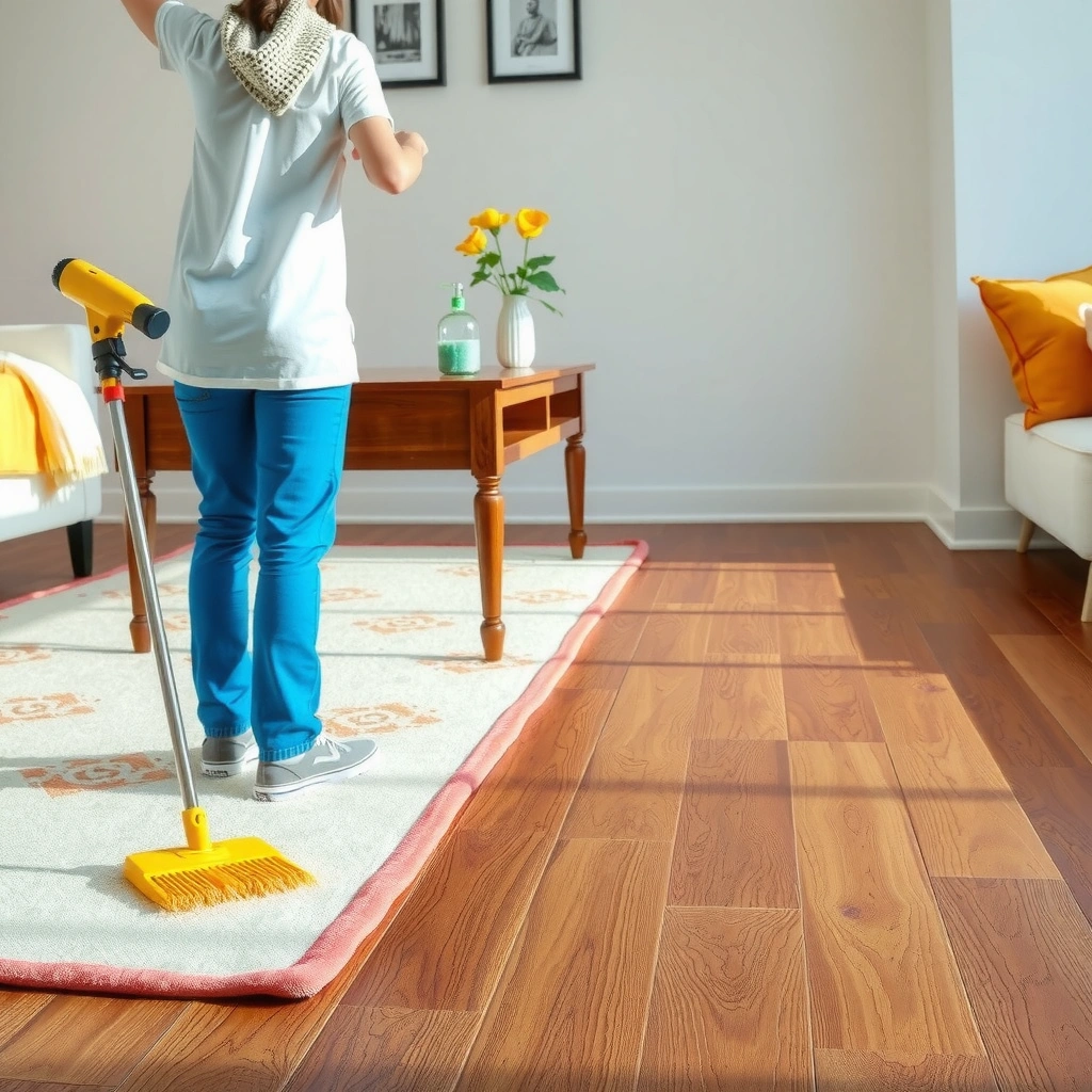 Hardwood - how to clean area rugs on hardwood floors