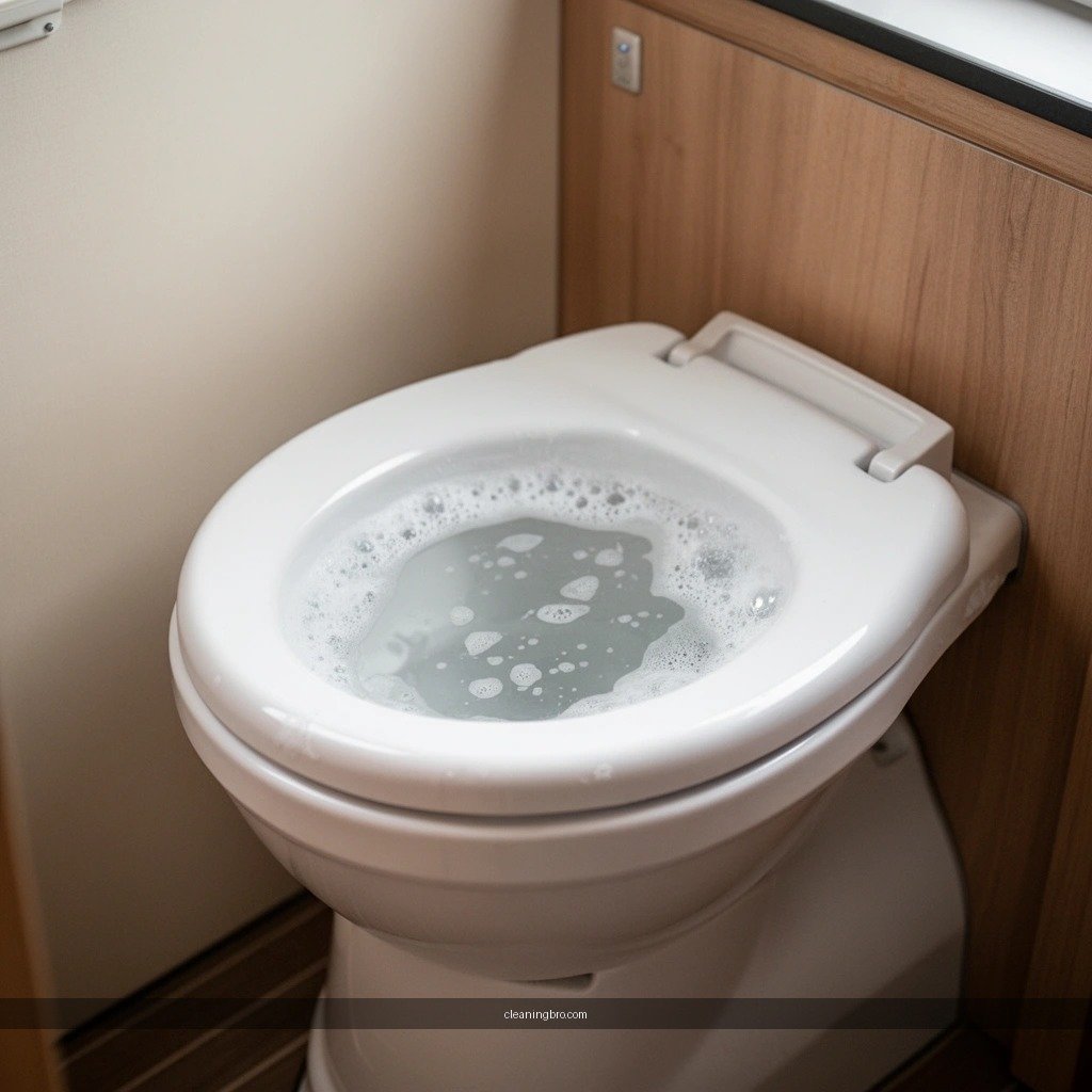 Holding Tank - how to clean a camper toilet