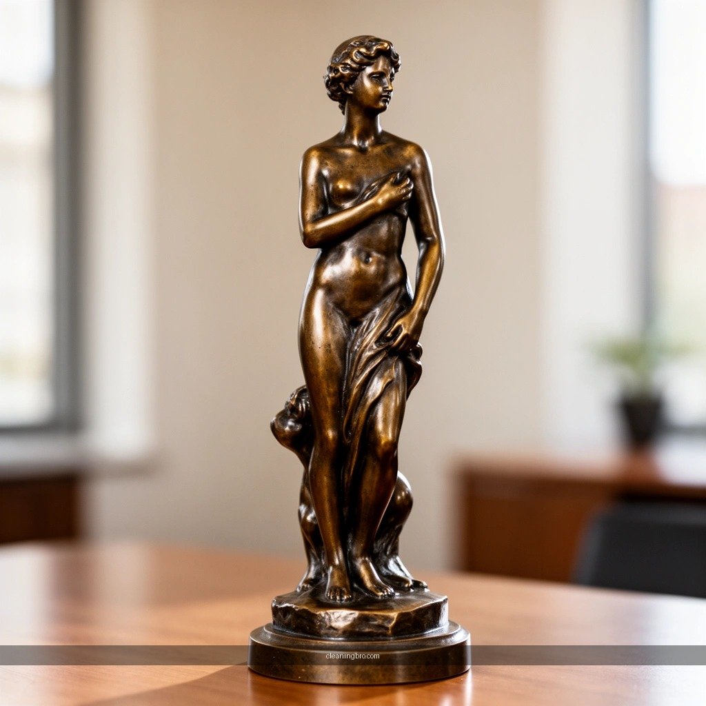 Initial Cleaning - how to clean bronze sculpture