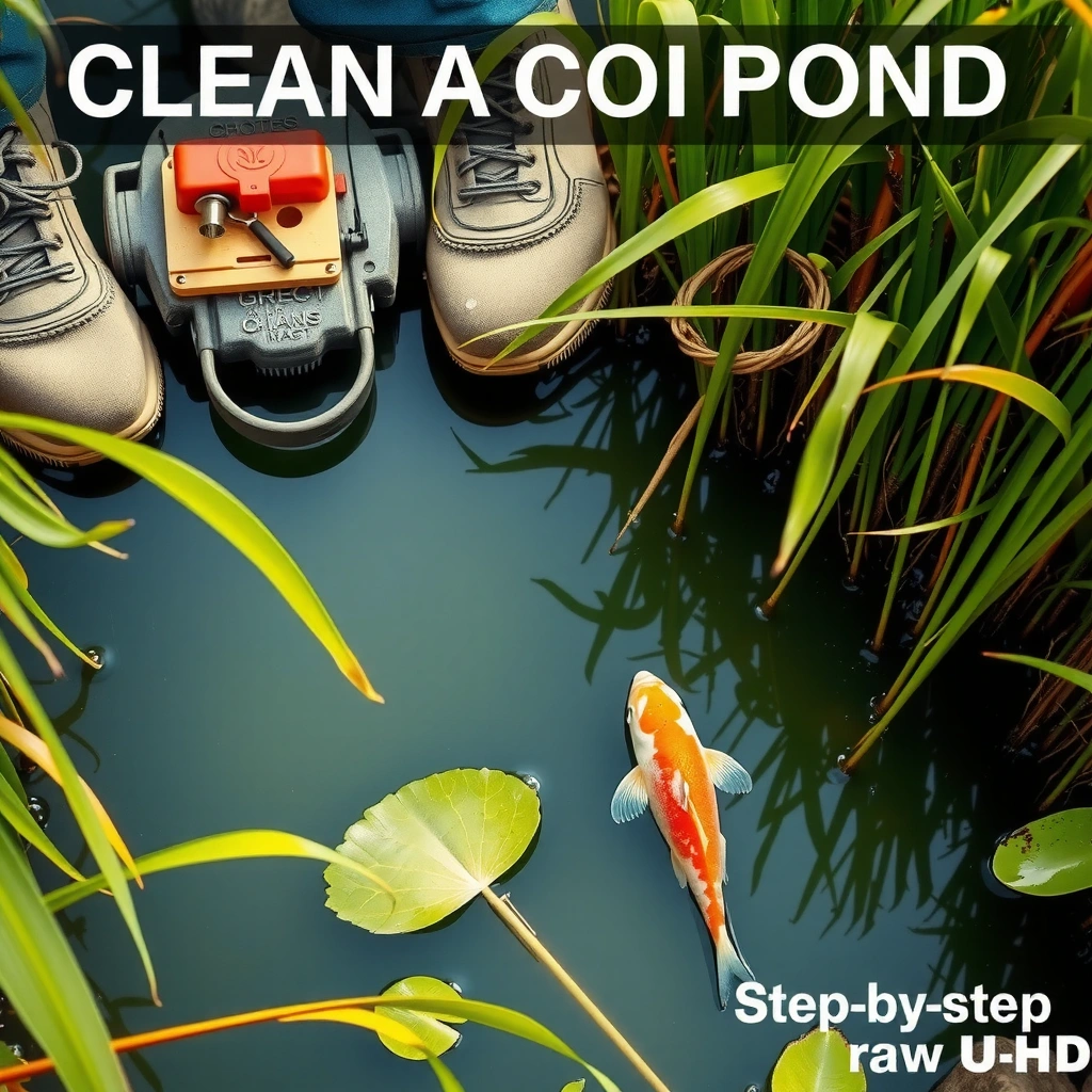 Koi - how to clean a coy pond