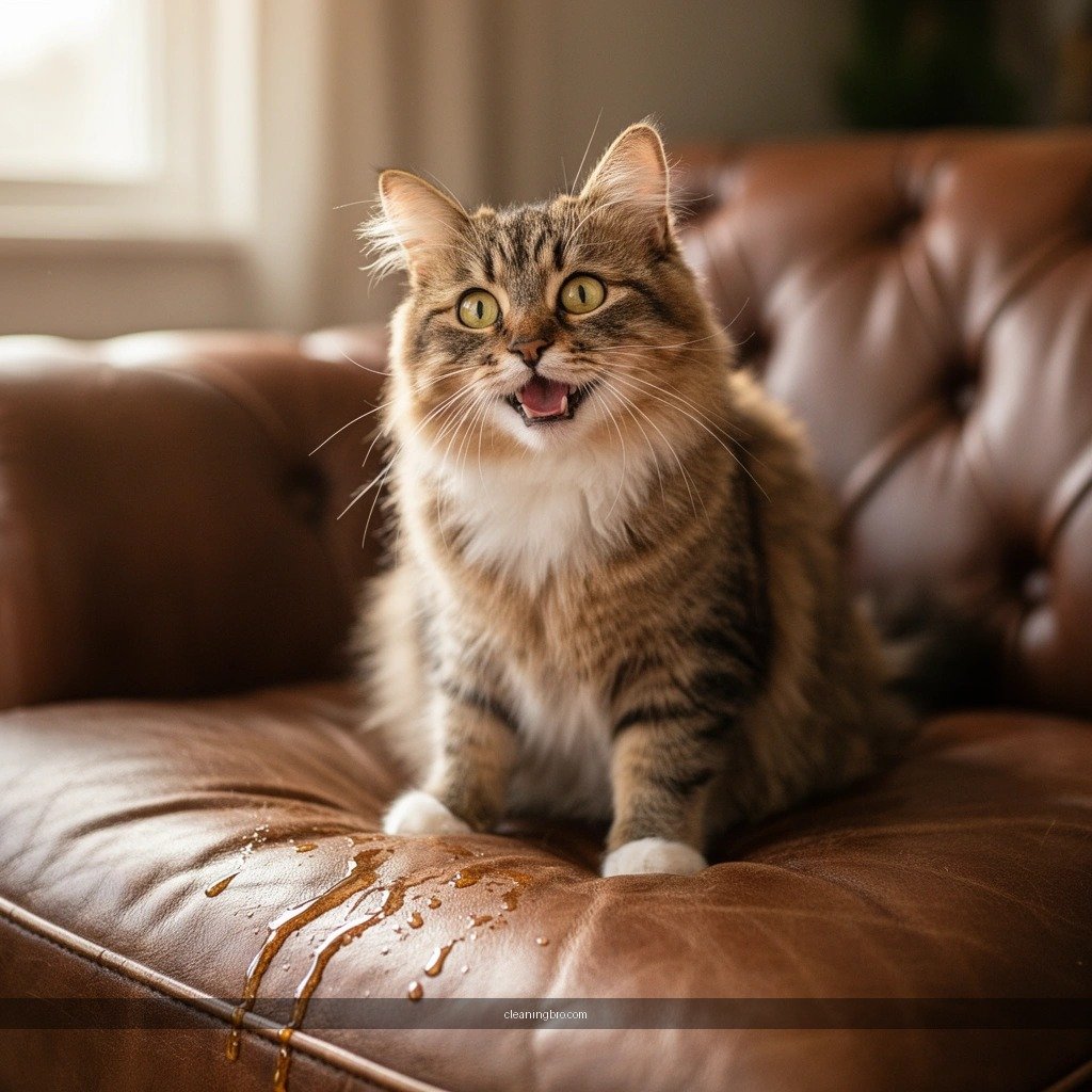Leather Type - how to clean cat pee out of leather
