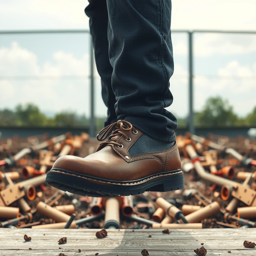 Loose Dry Mud - how to clean mud off of leather boots