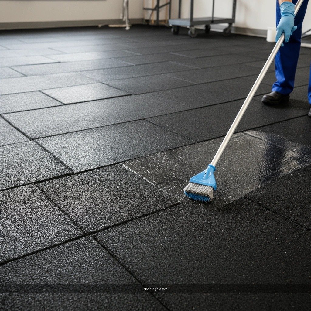 Manufacturer - how to clean a rubber floor