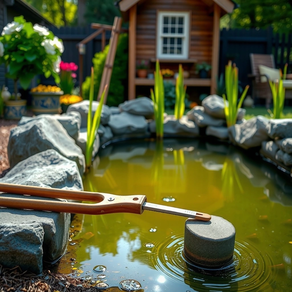 Pond - how to clean a backyard pond