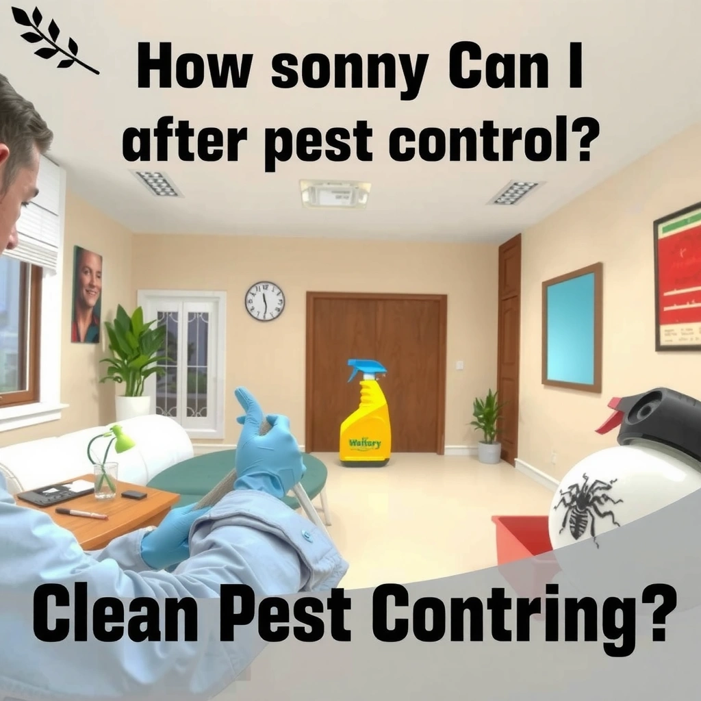 Product Label - how soon can i clean after pest control