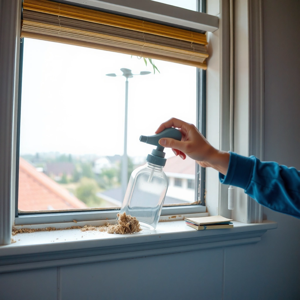 Protect Yourself - how to clean mold off a window sill