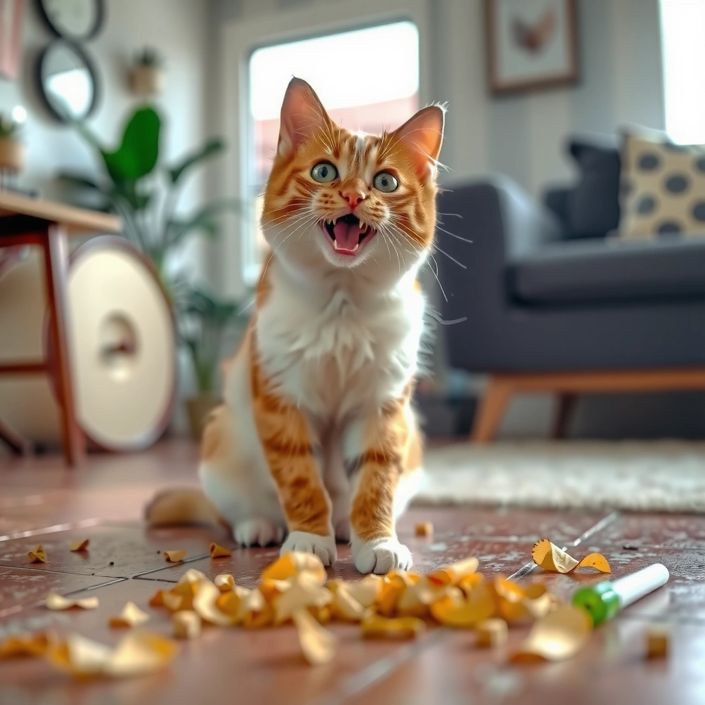 Quick Cleanup - how to clean cat pee from concrete