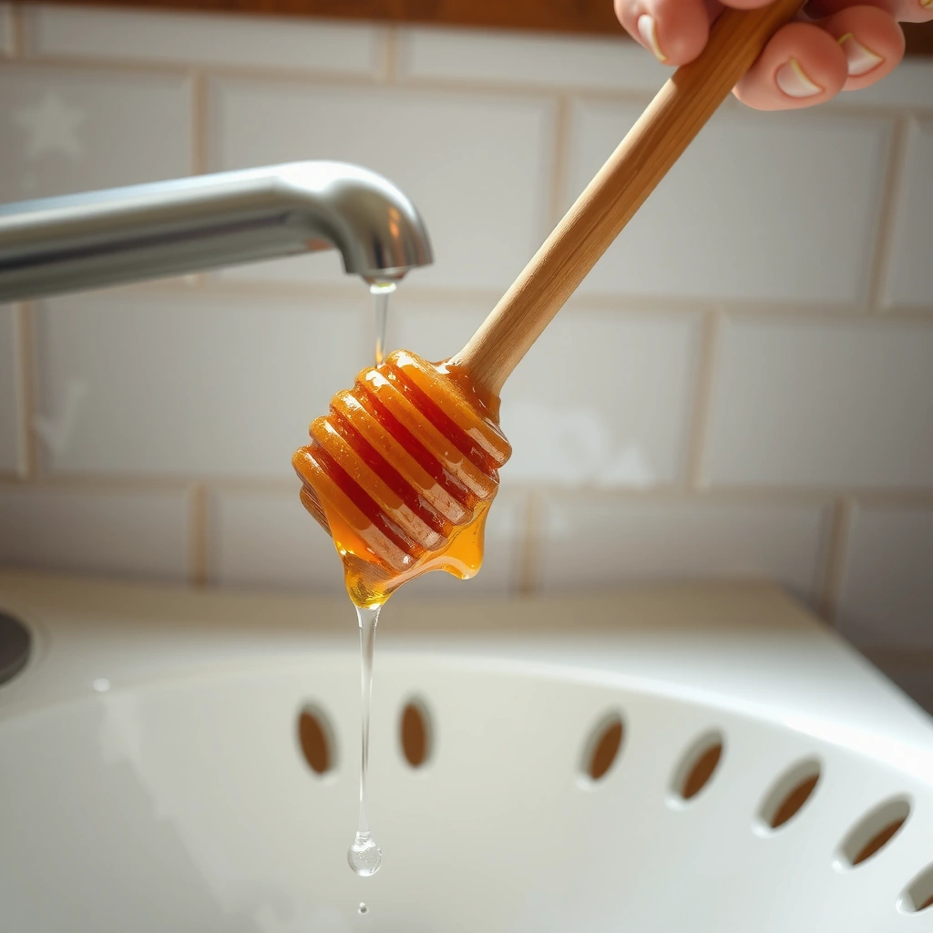 Quick Rinse - how to clean a honey dipper