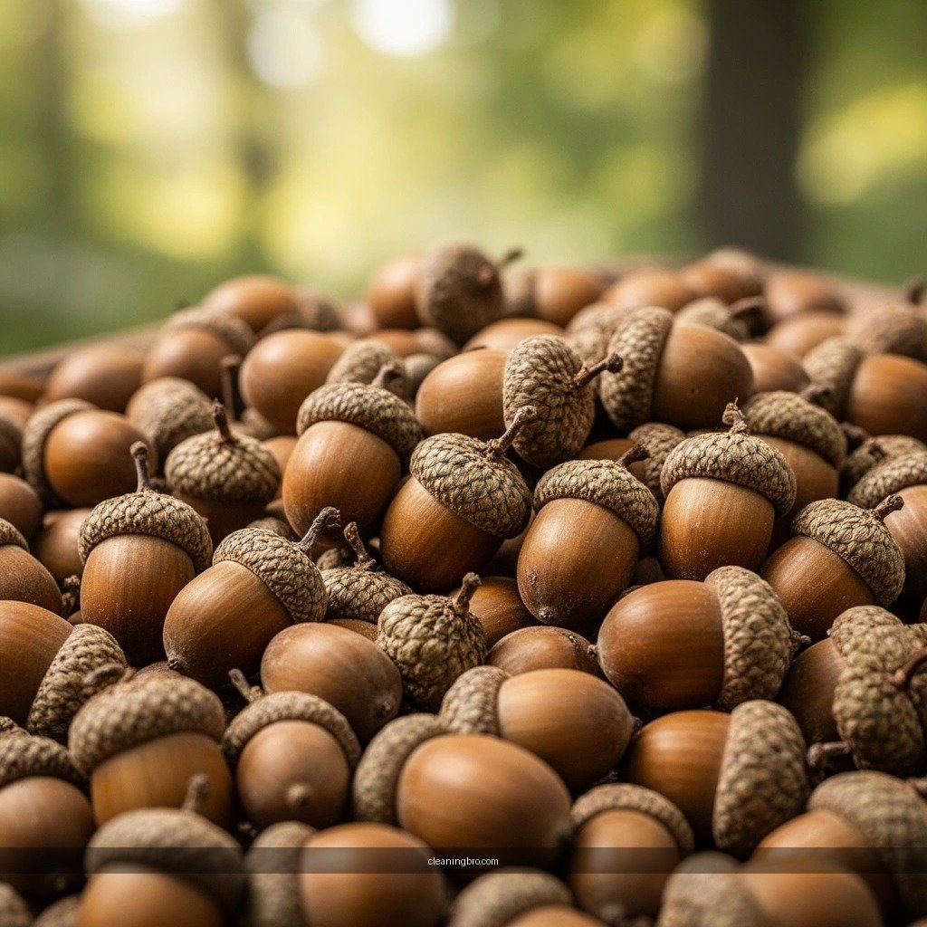 Quick Rinse - how to clean acorns