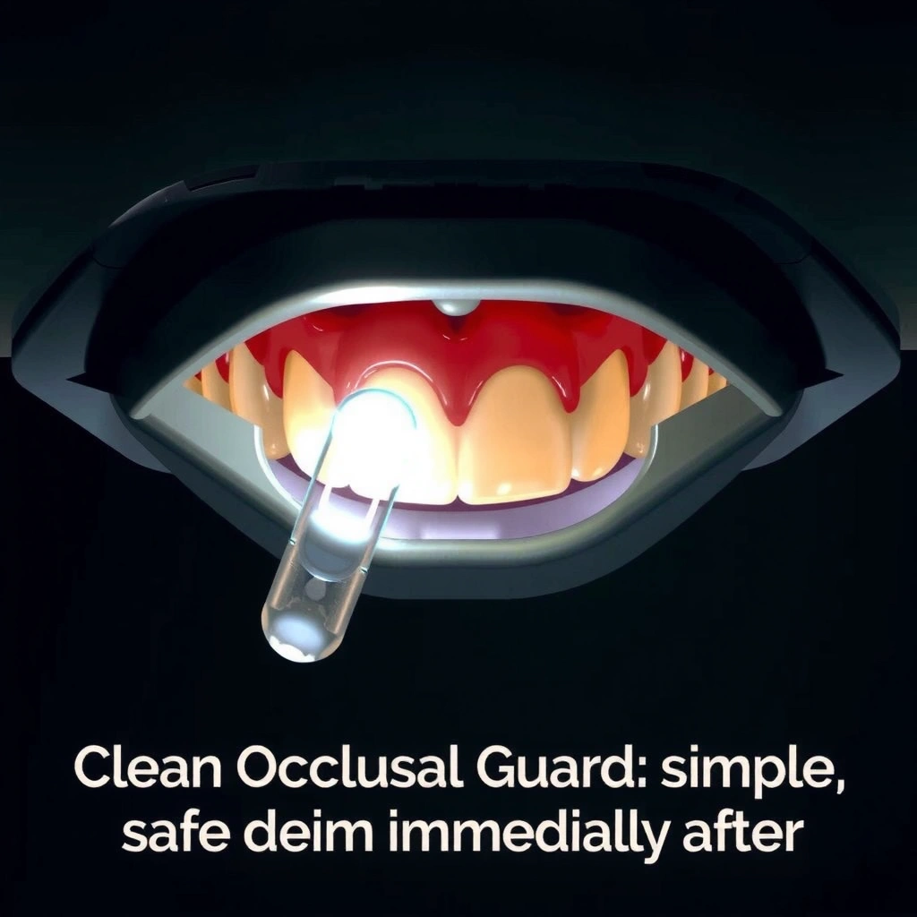 Rinse - how to clean occlusal guard