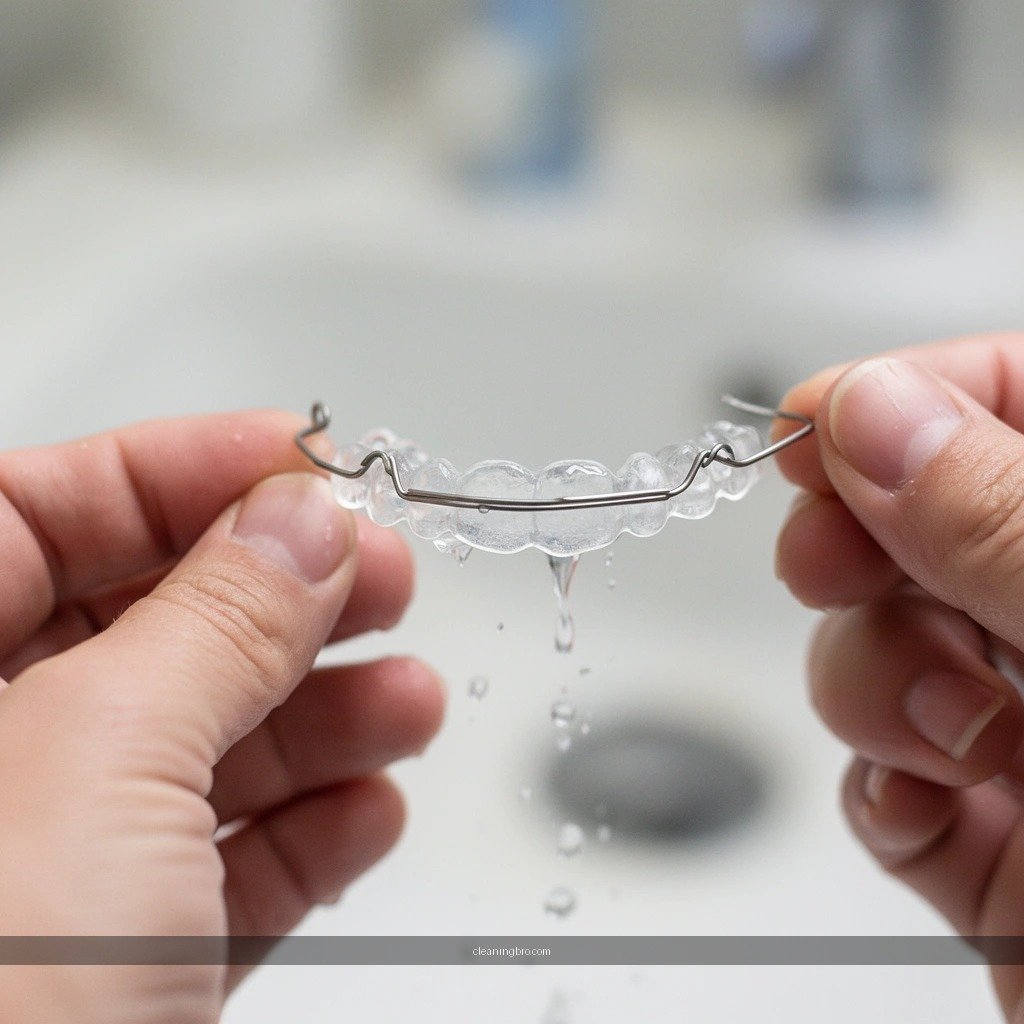 Rinse and Remove - how to clean a wire retainer