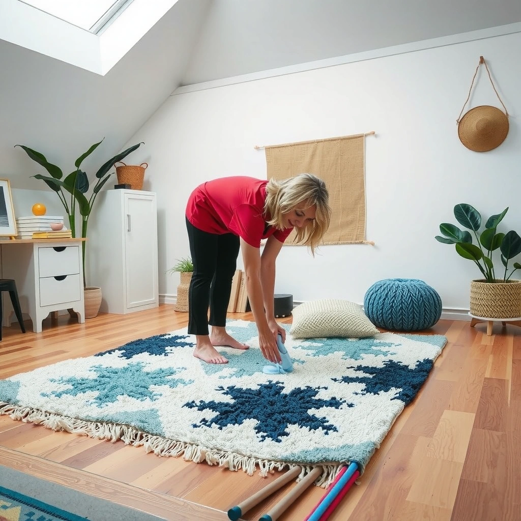 Rug - how to clean tumble rug