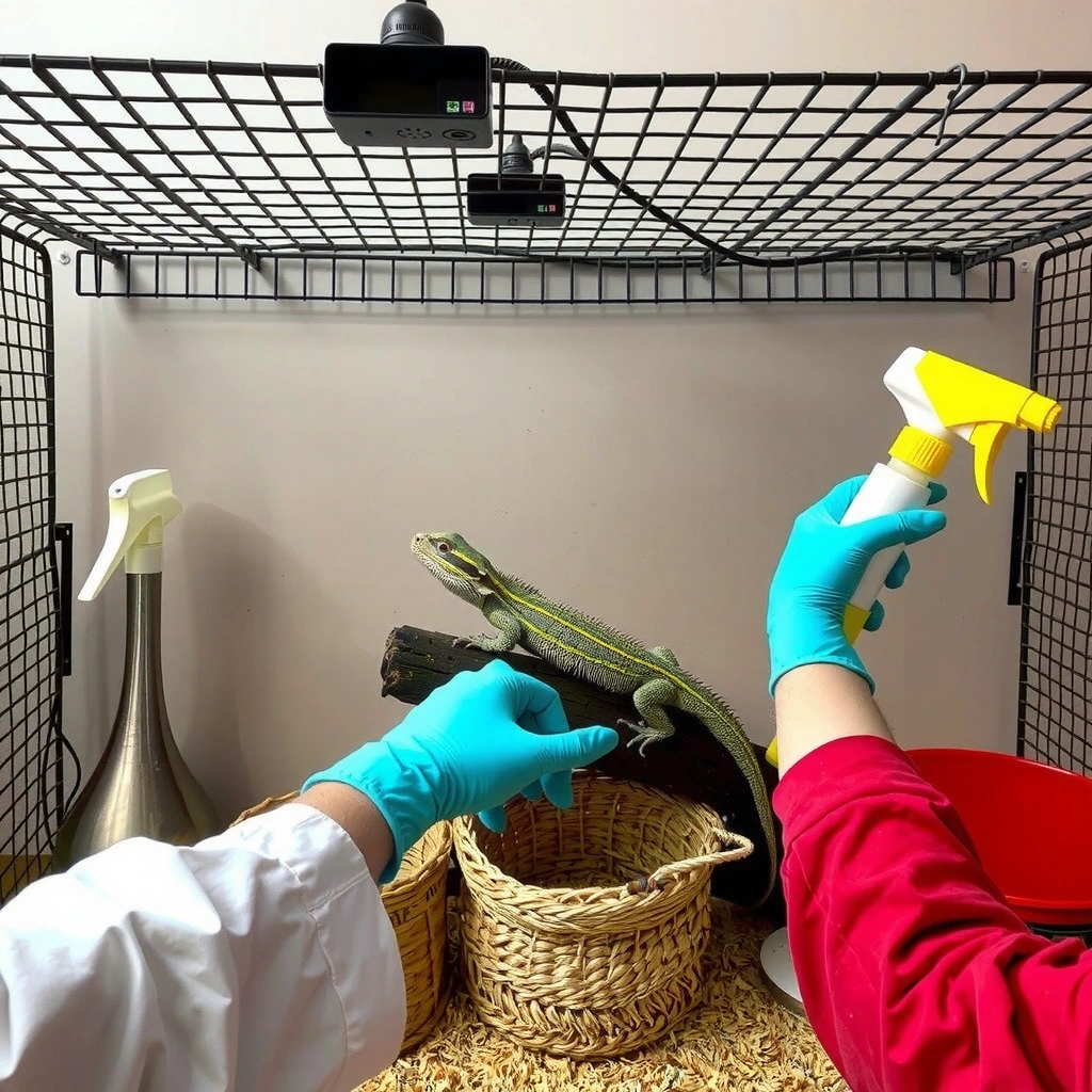 Safe Cleaners - how to clean a reptile cage