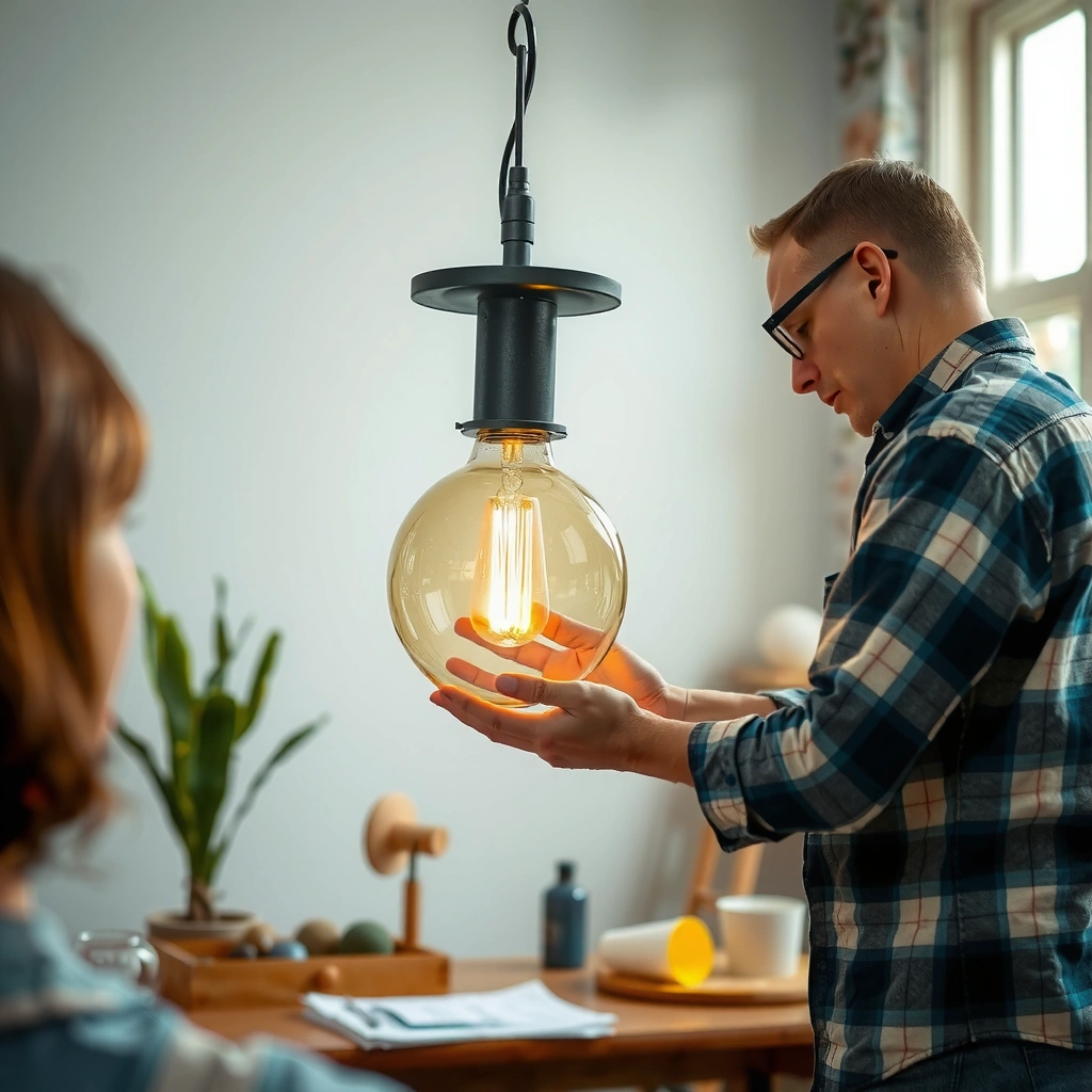 Safety First - how to clean a glass light fixture