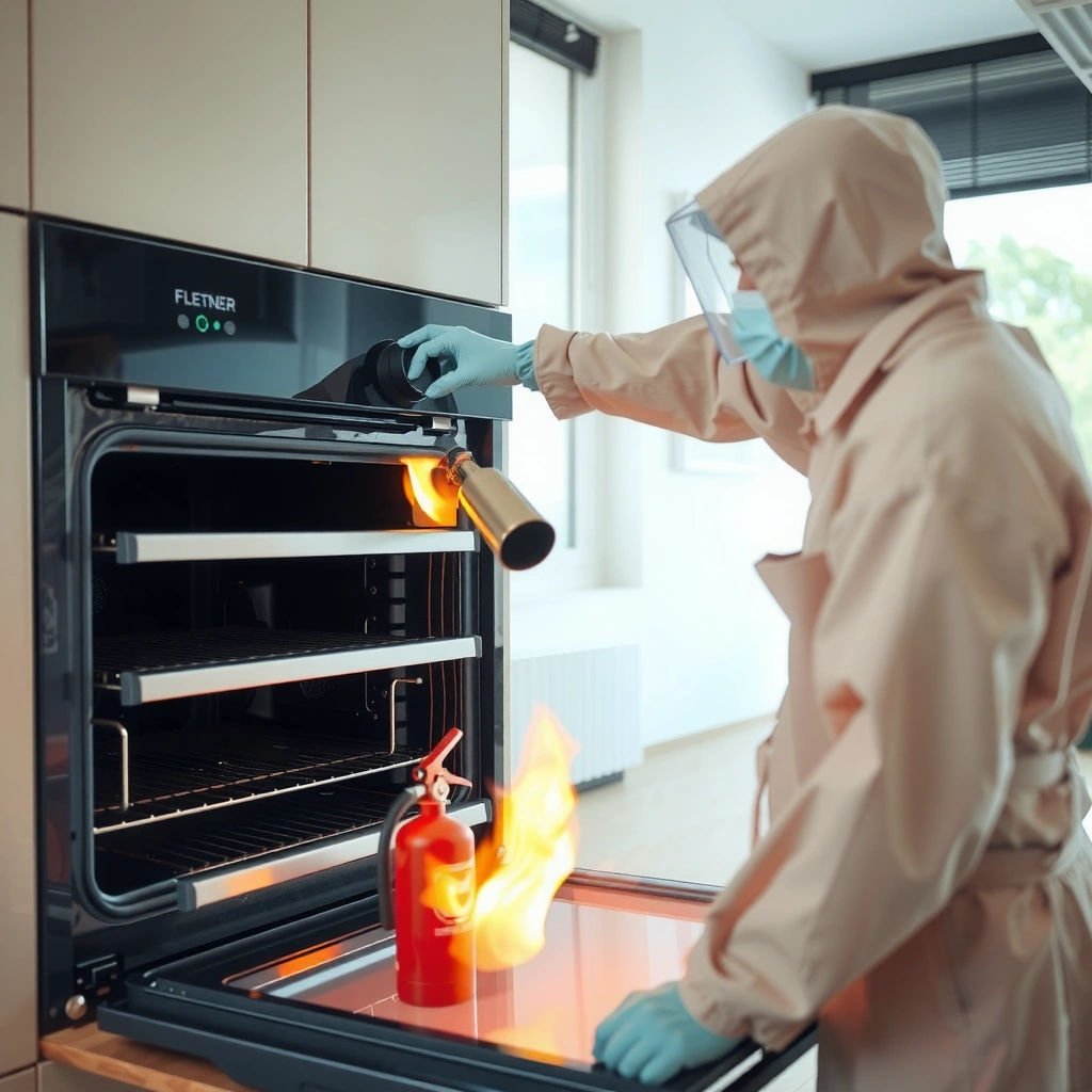 Safety First - how to clean an oven after a fire extinguisher